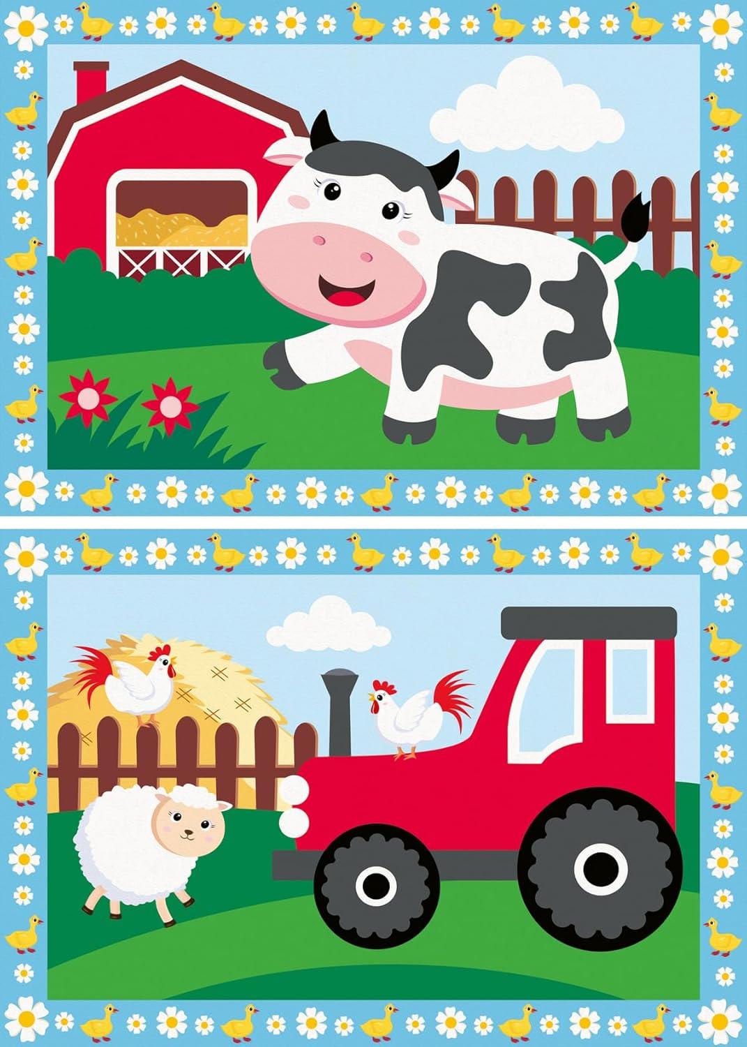 imageRavensburger CreArt Junior Farm Paint by Numbers Kit Fun ampamp Easy DIY Art for Kids Age 5 Creative Gift Idea for Birthdays ampamp Holidays