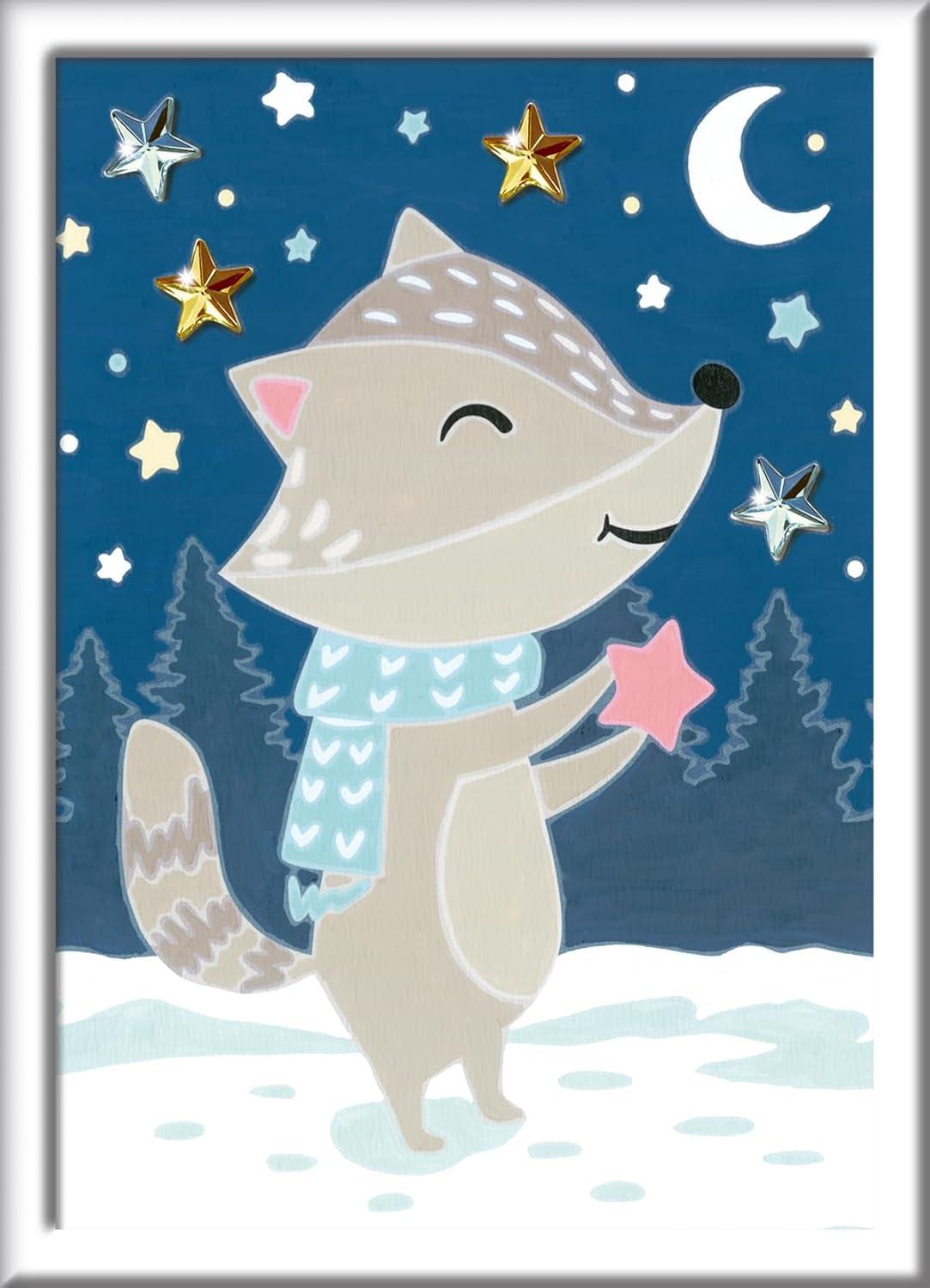 imageRavensburger CreArt Cute Badger Paint by Numbers Kit for Kids Painting Arts and Crafts for Ages 7 and Up