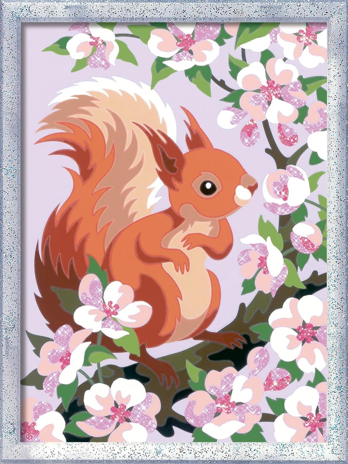 imageRavensburger CreArt Spring Squirrel Paint by Numbers Kit for Kids Painting Arts and Crafts for Ages 9 and Up