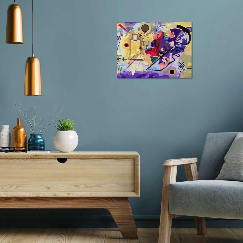 imageRavensburger Kandinsky YellowRedBlue Paint by Numbers Kit for Adults 23650 Painting Arts and Crafts for Ages 14 and Up