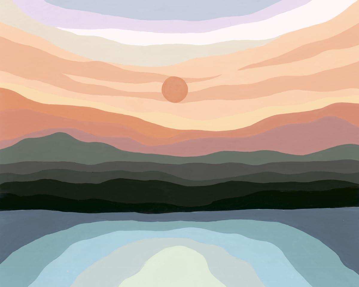 imageRavensburger Minimalistic Landscape Paint by Numbers Kit for Adults 23515 Painting Arts and Crafts for Ages 12 and Up