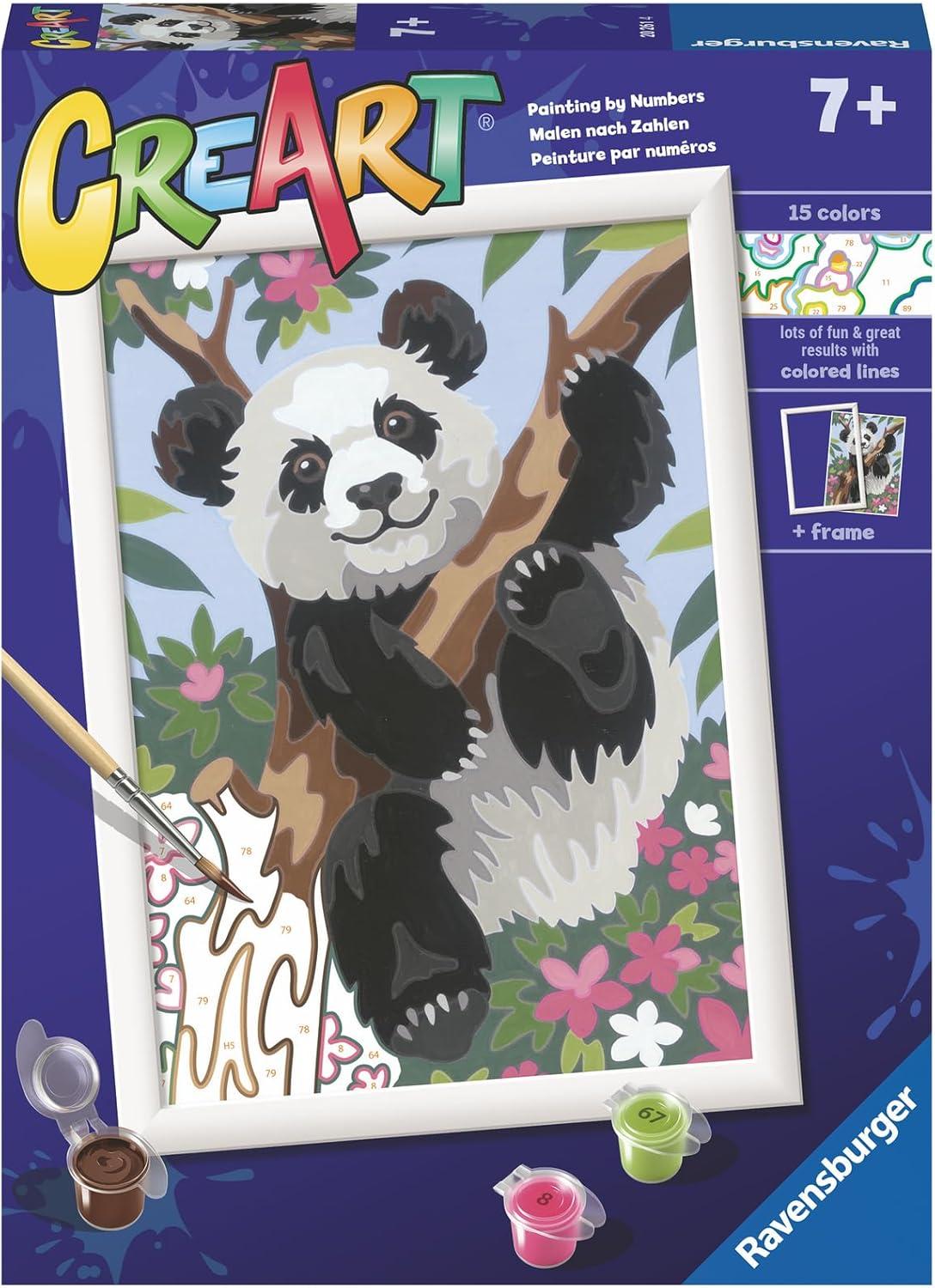 imageRavensburger Playful Panda Paint by Numbers Kit for Kids 20261 Painting Arts and Crafts for Ages 9 and Up