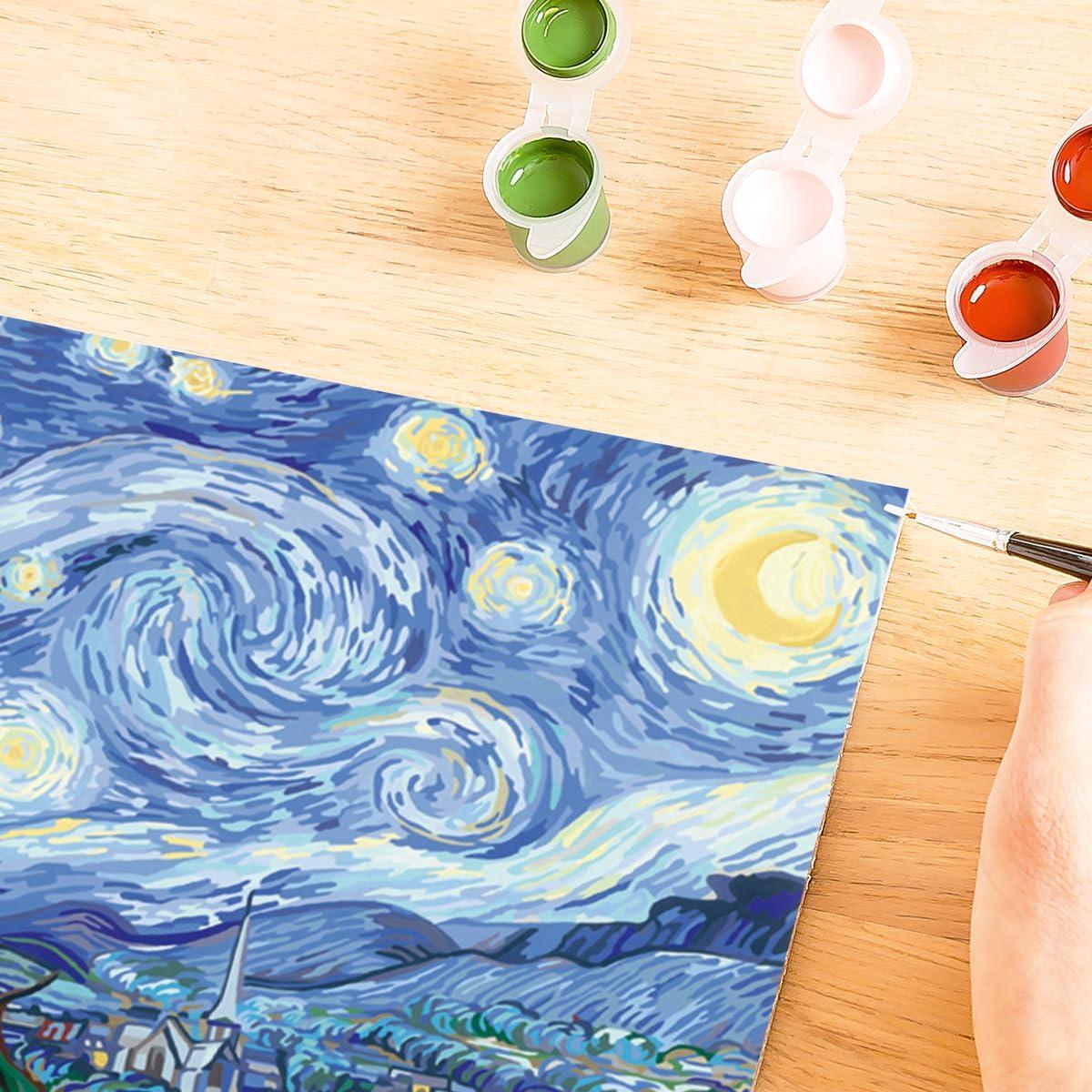 imageRavensburger Van Gogh The Starry Night Paint by Numbers Kit for Adults 23518 Painting Arts and Crafts for Ages 14 and UpMulticolored