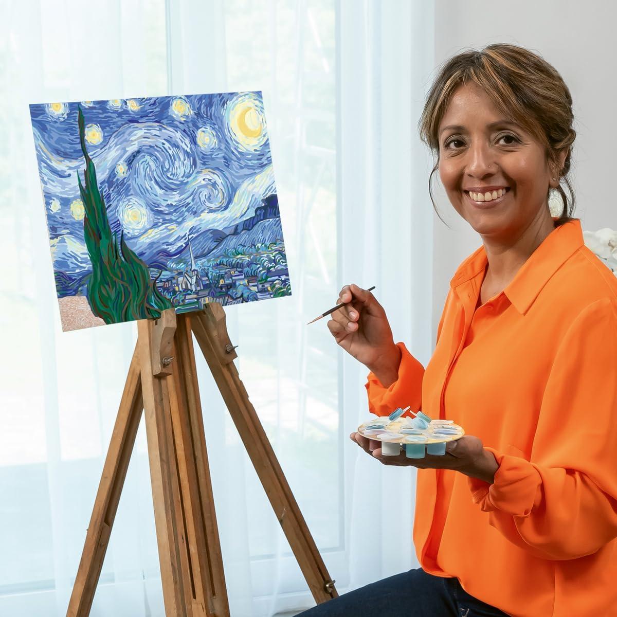 imageRavensburger Van Gogh The Starry Night Paint by Numbers Kit for Adults 23518 Painting Arts and Crafts for Ages 14 and UpMulticolored