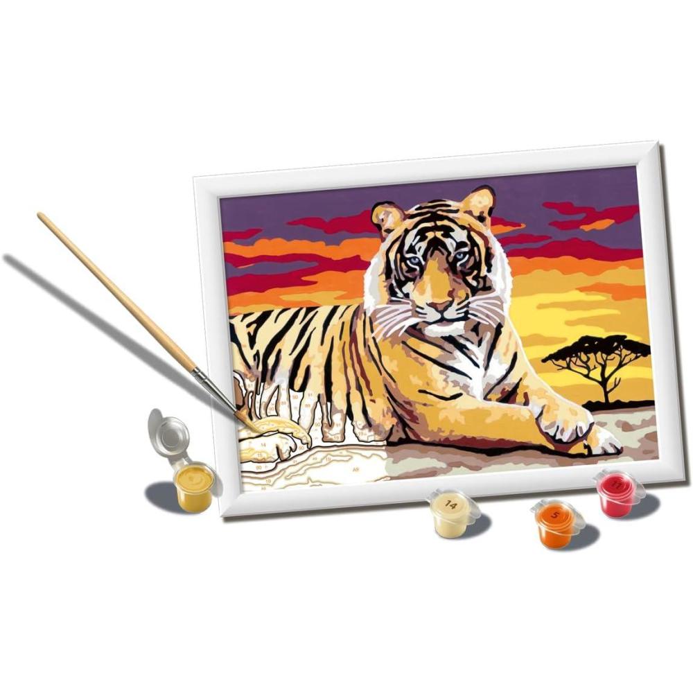 imageRavensburger CreArt Majestic Tiger Paint by Numbers Kit for Kids Painting Arts and Crafts for Ages 11 and Up