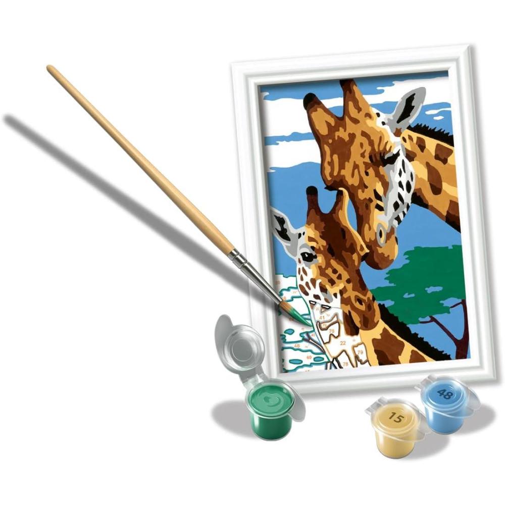 imageRavensburger Cute Giraffes Paint by Numbers Kit for Kids 23615 Painting Arts and Crafts for Ages 7 and Up