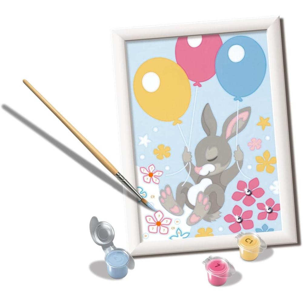 imageRavensburger Flying Bunny Paint by Numbers Kit for Kids 23564 Painting Arts and Crafts for Ages 7 and Up