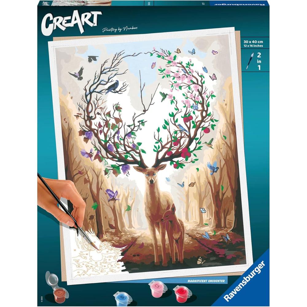 imageRavensburger Magnificent Encounter Paint by Numbers Kit for Adults 20273 Painting Arts and Crafts for Ages 14 and Up