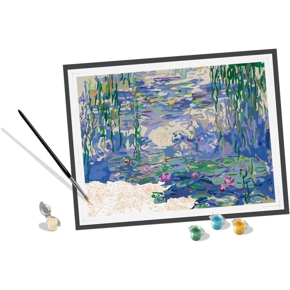 imageRavensburger Monet Waterlilies Paint by Numbers Kit for Adults 23651 Painting Arts and Crafts for Ages 14 and Up