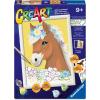 Ravensburger – Horse with Flowers CreArt Paint by Numbers Kit | Fun & Easy DIY Art for Kids Age 9+ | Creative Gift Idea for Birthdays & Holidays