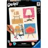 Ravensburger CreArt Eames Take a Seat Paint by Numbers Kit for Adults – Painting Arts and Crafts for Ages 12 and Up