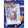 Ravensburger CreArt Festive Friends Paint by Numbers Kit for Kids – 12023086 – Painting Arts and Crafts for Ages 9 and Up