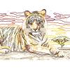 Ravensburger CreArt Majestic Tiger Paint by Numbers Kit for Kids – Painting Arts and Crafts for Ages 11 and Up