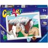 Ravensburger CreArt Mother/Foal Paint by Numbers Kit for Kids – Painting Arts and Crafts for Ages 7 and Up
