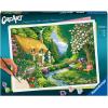 Ravensburger CreArt River Cottage Paint by Numbers Kit for Adults – Painting Arts and Crafts for Ages 14 and Up