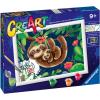 Ravensburger CreArt Sweet Sloths Paint by Numbers Kit for Kids – Painting Arts and Crafts for Ages 9 and Up