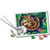 Ravensburger CreArt Sweet Sloths Paint by Numbers Kit for Kids – Painting Arts and Crafts for Ages 9 and Up