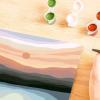 Ravensburger Minimalistic Landscape Paint by Numbers Kit for Adults – 23515 – Painting Arts and Crafts for Ages 12 and Up