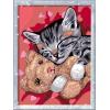 Ravensburger Peaceful Kitten Paint by Numbers Kit for Kids – 20266 – Painting Arts and Crafts for Ages 9 and Up