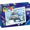 Ravensburger Pod of Dolphins Paint by Numbers Kit for Kids – 23527 – Painting Arts and Crafts for Ages 7 and Up
