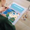 Ravensburger Relax CreArt Santorini Canvas Paint by Numbers Kit | Perfect DIY Art Gift for Adults, Stress Relief, and Creative Hobby