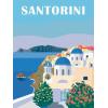 Ravensburger Relax CreArt Santorini Canvas Paint by Numbers Kit | Perfect DIY Art Gift for Adults, Stress Relief, and Creative Hobby