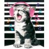 Ravensburger Singing Kitten Paint by Numbers Kit for Children – Painting Arts and Crafts for Kids Age 12 Years Up
