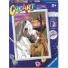 Ravensburger Sunset Horses Paint by Numbers Kit for Kids – 20052 – Painting Arts and Crafts for Ages 9 and Up