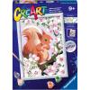 Ravensburger CreArt Spring Squirrel Paint by Numbers Kit for Kids – Painting Arts and Crafts for Ages 9 and Up