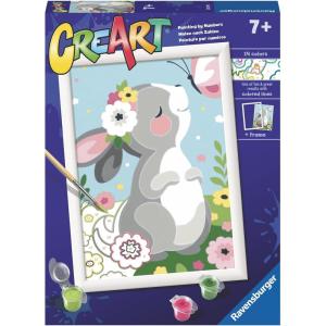Ravensburger Beautiful Bunny Paint by Numbers Kit for Kids – 20179 – Painting Arts and Crafts for Ages 7 and Up