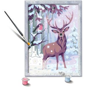 Ravensburger CreArt Festive Friends Paint by Numbers Kit for Kids – 12023086 – Painting Arts and Crafts for Ages 9 and Up