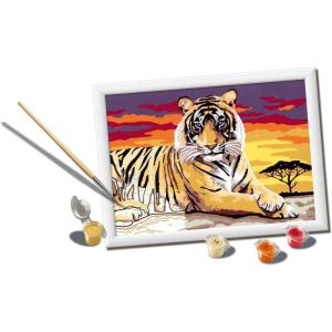 Ravensburger CreArt Majestic Tiger Paint by Numbers Kit for Kids – Painting Arts and Crafts for Ages 11 and Up