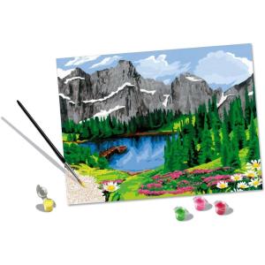 Ravensburger CreArt Mountain View Paint by Numbers Kit for Adults – 20155 – Painting Arts and Crafts for Ages 14 and Up(Numbers)