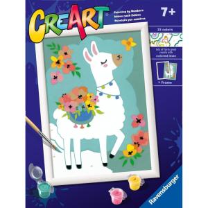 Ravensburger CreArt No Probllama Paint by Numbers Kit for Kids – 20266 – Painting Arts and Crafts for Ages 7 and Up