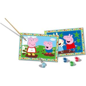 Ravensburger CreArt Peppa Pig Paint by Numbers Kit for Kids – 23570 – Painting Arts and Crafts for Ages 5 and Up