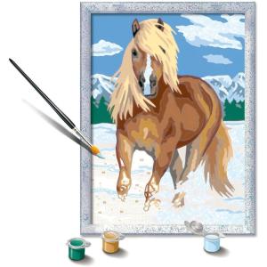 Ravensburger CreArt The Royal Horse Paint by Numbers Kit – Ideal for Kids & Beginners | Complete Set | DIY Home Art Project | Great Gift for Ages 9 and Up(Royal Horse)