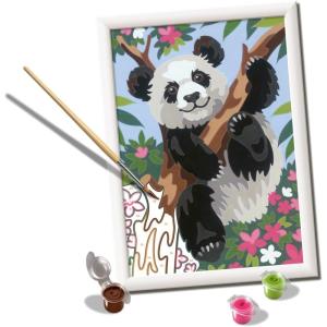 Ravensburger Playful Panda Paint by Numbers Kit for Kids – 20261 – Painting Arts and Crafts for Ages 9 and Up
