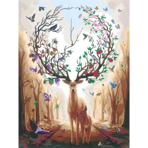 Ravensburger Relax CreArt Magnificent Encounter Canvas Paint by Numbers Kit | Perfect DIY Art Gift for Adults, Stress Relief, and Creative Hobby