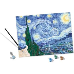Ravensburger Van Gogh: The Starry Night Paint by Numbers Kit for Adults – 23518 – Painting Arts and Crafts for Ages 14 and Up(Multicolored)