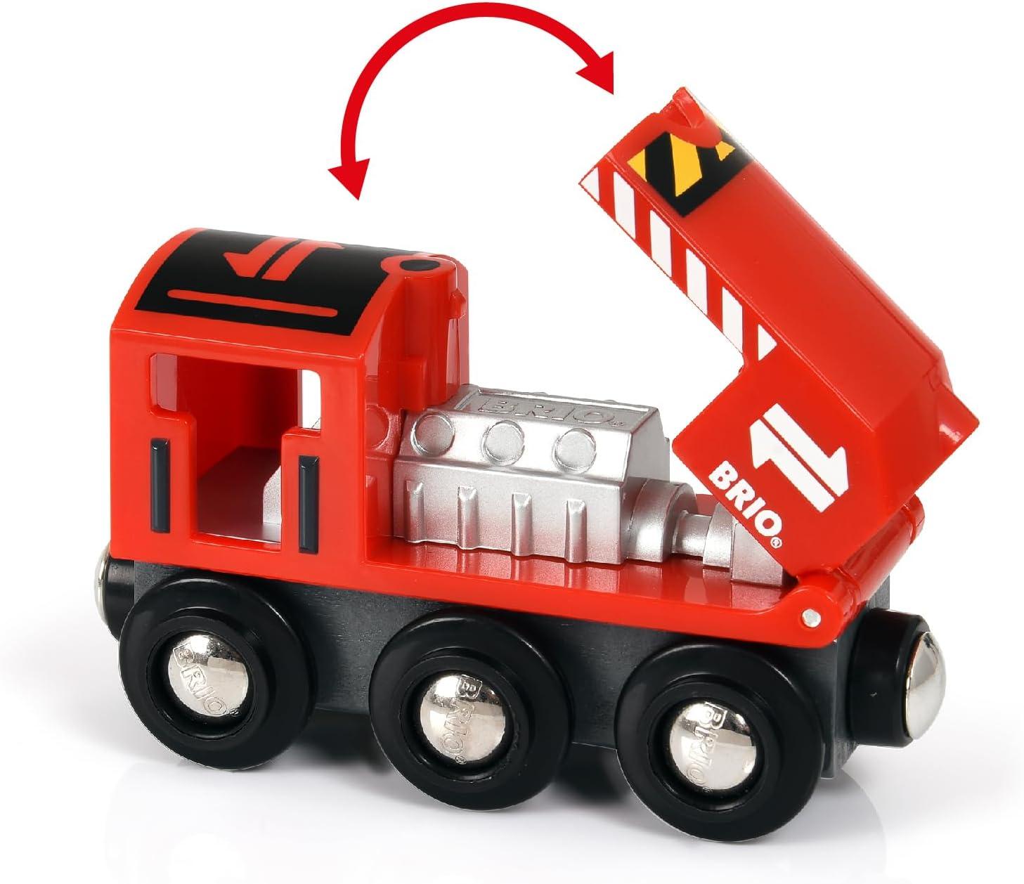 imageBRIO World 36023 Cargo Delivery Set 29Piece Wooden Train Set Toy for Kids Age 3 Years Up