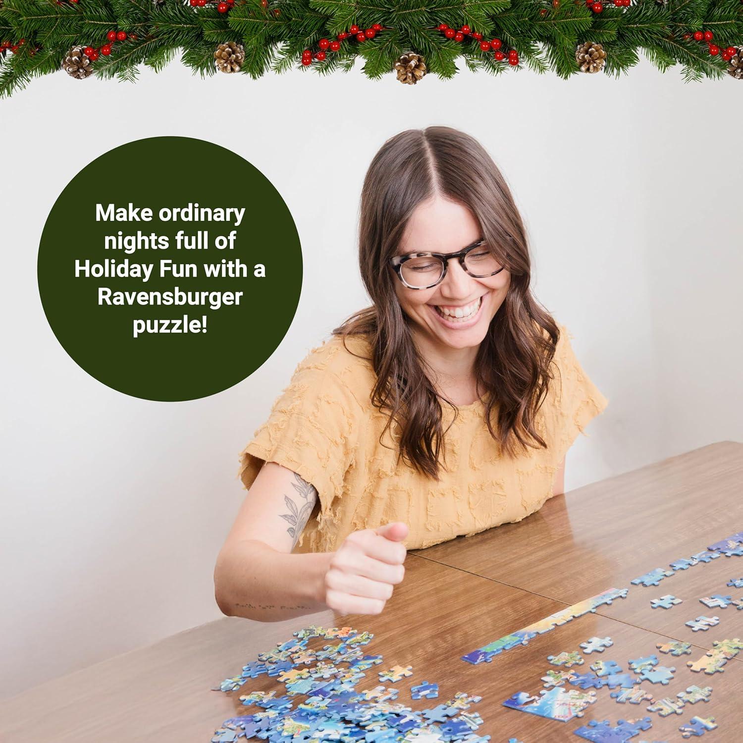 imageRavensburger Christmas Songbirds 500 Piece Large Format Jigsaw Puzzle Quaint ampamp Musical Winter Birds and Birdhouses Decorated for The Holidays Premium Quality Ages 12