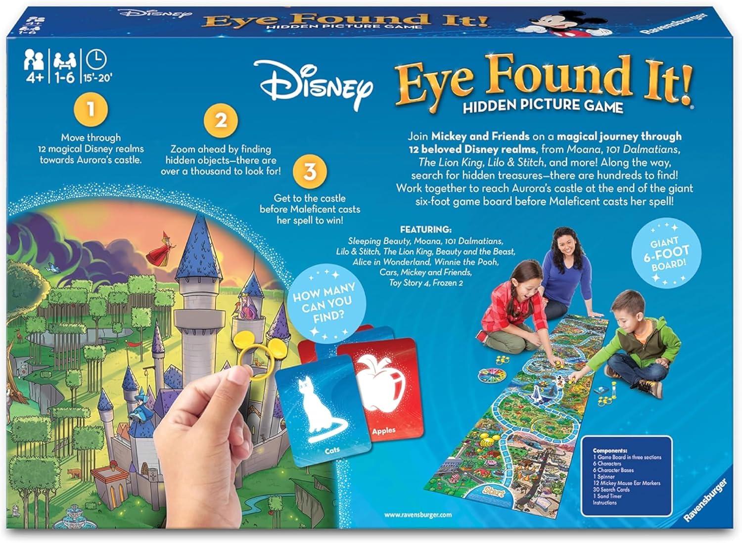 imageRavensburger Disney Eye Found It Hidden Picture Search Board Game Learning Fun with Disney Favorites Ages 4 MESH Accredited