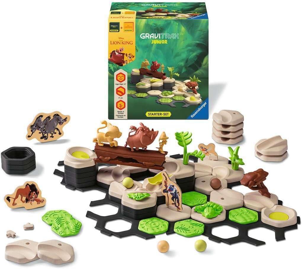 imageRavensburger GraviTrax Junior Lion King Bundle STEM Toy Enhances Creative Thinking Globally Recognized Brand Ideal for Kids Ages 3 and Up