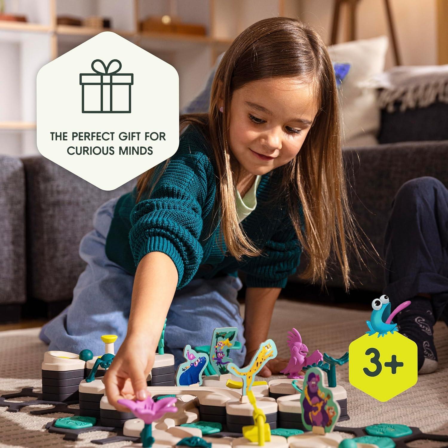 imageRavensburger GraviTrax Junior Starter Set My Jungle Preschool Marble Run Game Fun Building Experience STEMFriendly Interactive Learning MESH Accredited Kids Age 3 and Older