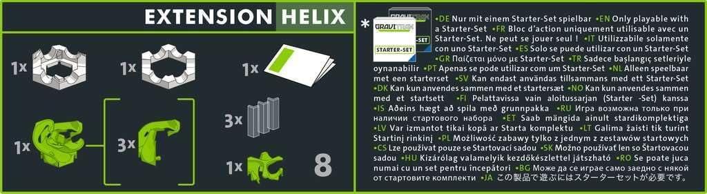 imageRavensburger GraviTrax PRO Helix Accessory Marble Run ampamp STEM Toy for Boys ampamp Girls Age 8 ampamp Up Accessory for 2019 Toy of The Year Finalist GravitraxOriginal Packaging