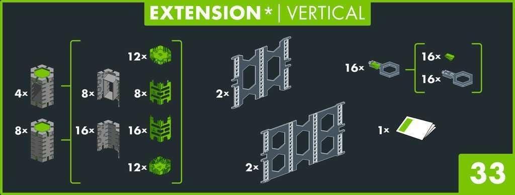 imageRavensburger GraviTrax PRO Vertical Expansion Set Advanced Marble Run STEM Toy Encourages Experimentation and Creativity Compatible with All GraviTrax Systems Gift for Kids Age 8New Packaging