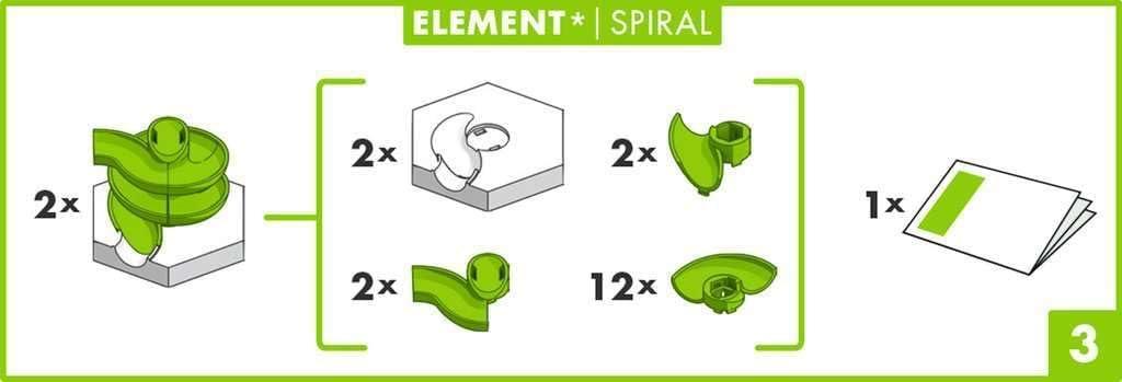 imageRavensburger GraviTrax Spiral Accessory STEM Toy for Kids Ages 8 and Up Compatible with All GraviTrax Systems Ranked No1 Marble Run System in The USNew Packaging
