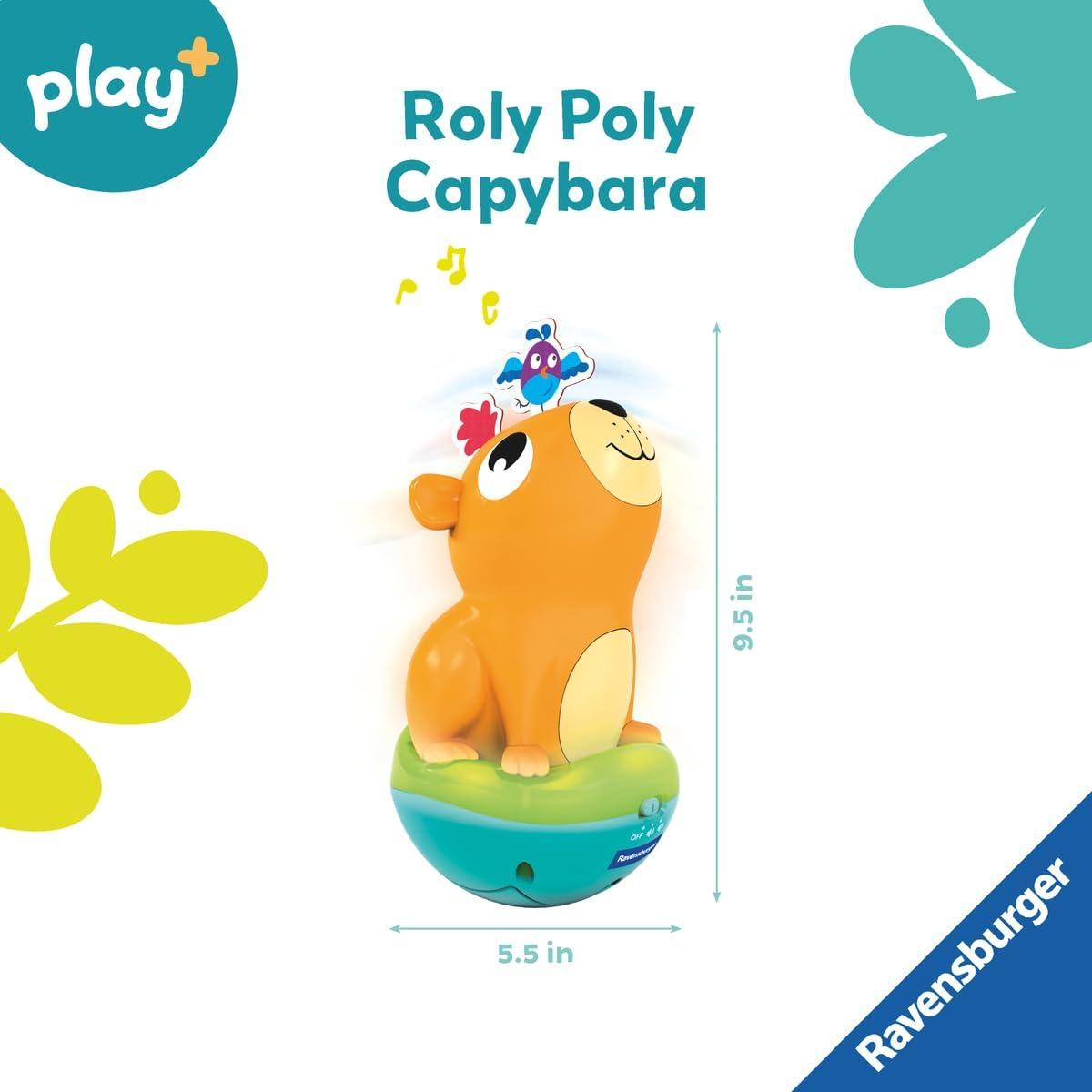 imageRavensburger Play Push ampamp Listen Roly Poly Capybara Sensory Toy with Lights ampamp Sounds Encourages Movement ampamp Exploration 6 Months and Up