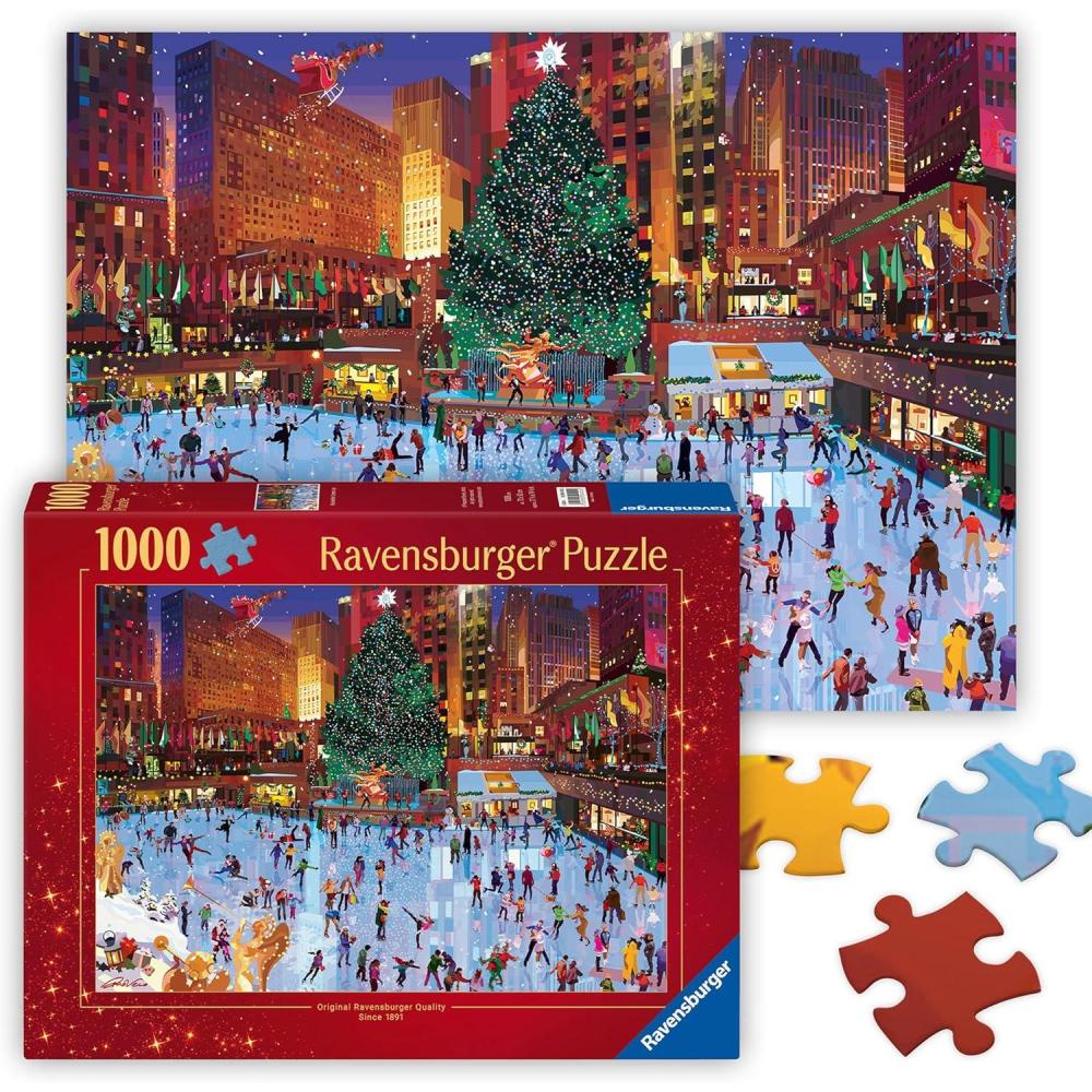 imageRavensburger  Rockefeller Christmas  1000 Piece Jigsaw Puzzle  Enjoy Rockefeller Center During The Holidays  Magical Ice Skating Scene  Premium Quality  Ages 12New Packaging