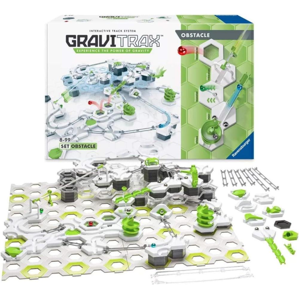 imageRavensburger GraviTrax Obstacle Course Set Innovative Marble Run ampamp STEM Toy for Kids GravityPowered Racetracks Engaging Brain Game Compatible with All GraviTrax SetsOriginal Packaging